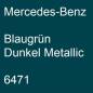 Preview: Mercedes-Benz, Blaugrün Dunkel Metallic, 6471.